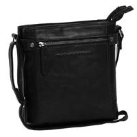 2 vaks schoudertas damestas LAOS zwart - thumbnail