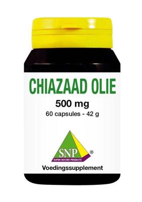 SNP Chiazaad olie 500mg 60 Vegetarische capsules SNP Chiazaad olie 500mg 60 Vegetarische capsules