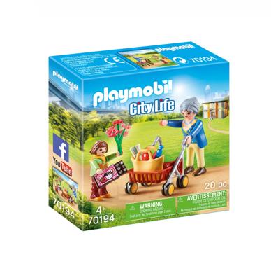 Playmobil - 70194 city life oma met rollator