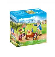 Playmobil - 70194 city life oma met rollator - thumbnail