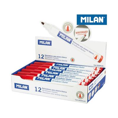 Markeerstiften Milan Whiteboard 12 Stuks Rood PVC