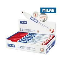 Markeerstiften Milan Whiteboard 12 Stuks Rood PVC - thumbnail
