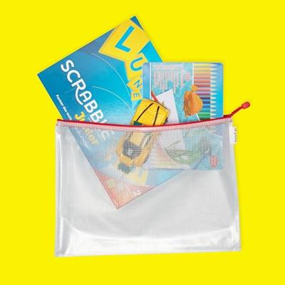 Opbergtas djois met rits a3 assorti | 8 stuks