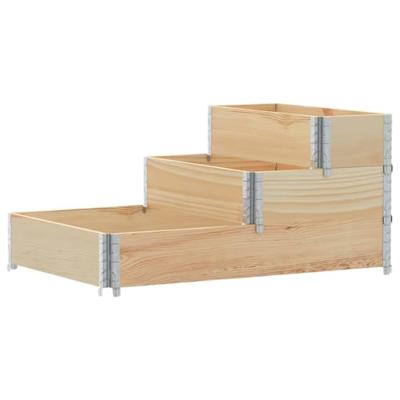 VidaXL Verhoogde plantenbak 3-laags 120x80 cm massief grenenhout VidaXL Verhoogde plantenbak 3-laags 120x80 cm massief grenenhout