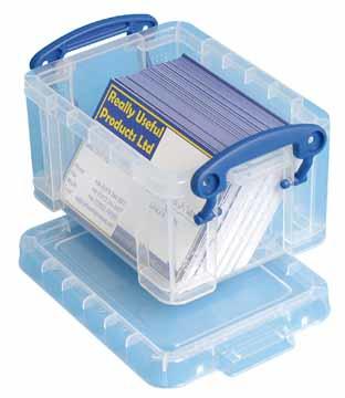 Really Useful Box visitekaarthouder 0,3 liter, transparant Really Useful Box visitekaarthouder 0,3 liter, transparant