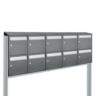 Allux Flow Set 5-Breed, 2-Hoog Met Dak Op Statief Antraciet - 40040065_5x2ds