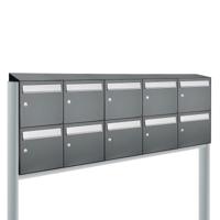 Allux Flow Set 5-Breed, 2-Hoog Met Dak Op Statief Antraciet - 40040065_5x2ds - thumbnail