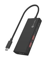 ICY BOX ib-hub1436-cpd usb-hub (zwart, 2x usb-a, 2x usb-c) - thumbnail