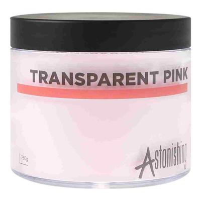 Astonishing Nails Acryl Acrylic Powder Transparent Pink 250gr