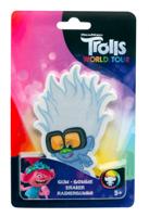 Dreamworks gum Trolls: World Tour junior rubber blauw - thumbnail