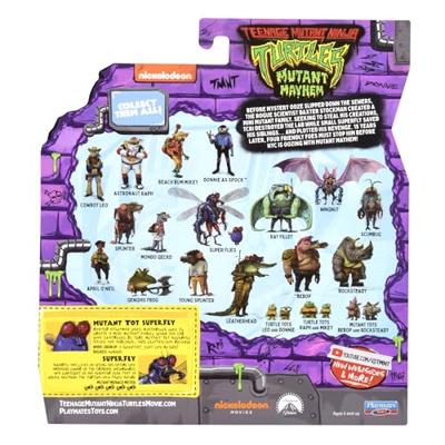 Teenage Mutant Ninja Turtles: Mutant Mayhem Action Figures Super Fly & Toddler Super Fly 11 cm