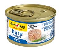 GimDog Pure Delight tonijn - Eiwitrijke hondensnack, met malse vis in heerlijke gelei - 12 blikken (12 x 85 g) - thumbnail