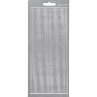 Creativ Company Stickers, randen, vel 10x23 cm, zilver, 1 vel - thumbnail