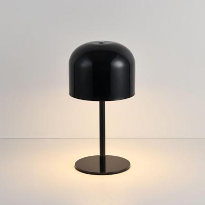 LED Tafellamp Ariello nero s - 2W - Metaal - Paddenstoel - IP20 voor binnen - Met geïntegreerde dimmer - USB-C oplaadbaar - Small