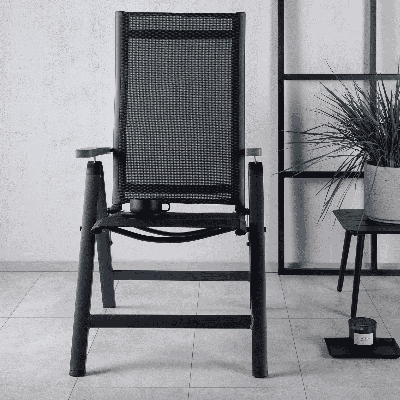 Nohr Verstelbare Tuinstoel 'Candise' kleur Zwart