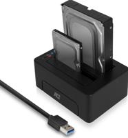 ACT Connectivity 2,5" en 3,5" SATA dual harde schijf docking station dockingstation - thumbnail