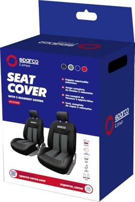 Set hoezen voor zittingen Sparco S-Line Universeel (6 Onderdelen)