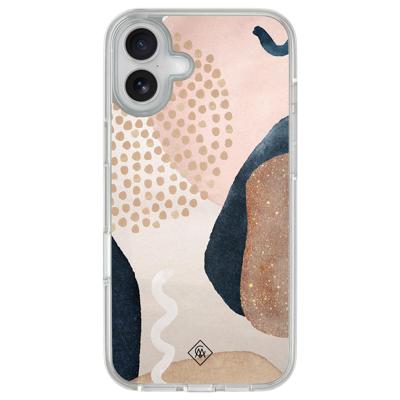 iPhone 16 hybride hoesje - Abstract dots
