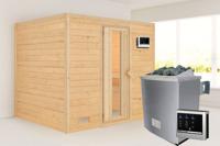Karibu | Sonara Sauna | Energiesparende Deur | Biokachel 9 kW Externe Bediening - thumbnail