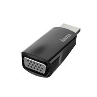 Hama Video-adapter, HDMI-stekker - VGA-aansluiting, Full-HD 1080p HDMI kabel Zwart - thumbnail