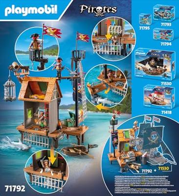 PLAYMOBIL 71792 Haven en piratenhol met gevangenissen - thumbnail
