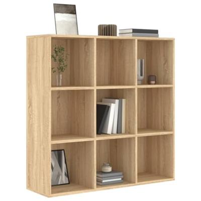 Boekenkast 98x29x97,5 cm bewerkt hout sonoma eikenkleurig