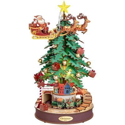 Robotime Christmas Melody Tree Kerst Muziekdoos Modelbouw Knutselen