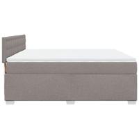 Boxspring met matras stof taupe 180x200 cm - thumbnail