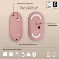 Logitech Pebble 2 M350s Roze Draadloze muis - thumbnail