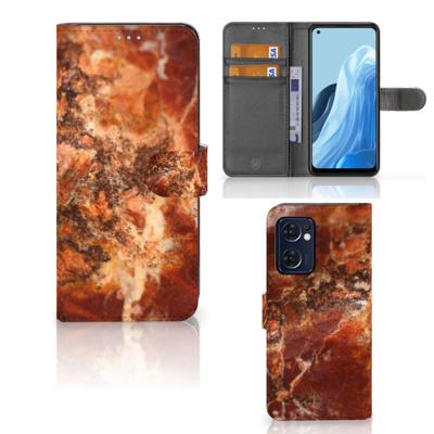 OPPO Find X5 Lite | Reno 7 5G | Bookcase | Marmer Bruin