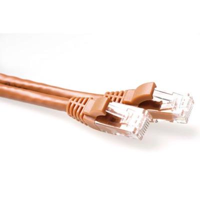 ACT IB2220 U/UTP CAT6A Patchkabel Snagless Bruin - 20 meter