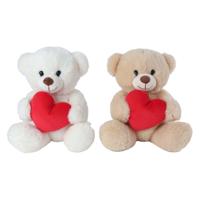 Take Me Home knuffel pluche - beer met hart, 21cm - thumbnail