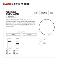 Evans TT12GR Genera Resonant 12 inch tomvel - thumbnail