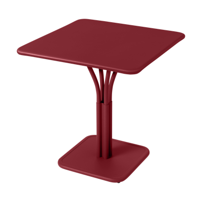 Fermob Luxembourg tuintafel kolom 71x71 cm Chili