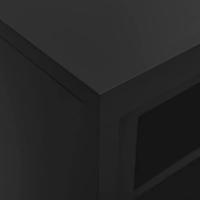Roldeurkast 90x40x90 cm staal antracietkleurig - thumbnail