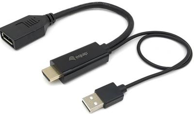 Equip 119039 hdmi to displayport adapter, 0.15 m, hdmi type a (standard) displayport, male, straight
