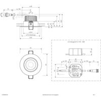 EVN PC650N90102 EVN Lichttechnik LED-inbouwlamp LED LED vast ingebouwd 8.4 W Wit - thumbnail