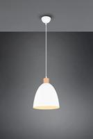 Trio HanglampJagger wit met houtbruin - R30681031 - thumbnail