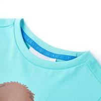 Kindershirt met korte mouwen 104 zeeblauw - thumbnail