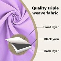 VidaXL Zwart-out gordijnen met ringen 2 pcs paars 245 x 140 cm - thumbnail