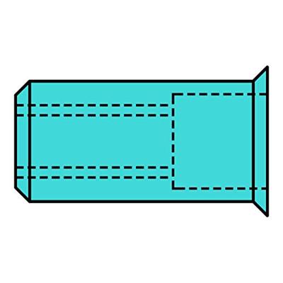 Gesipa Blindklinkmoer | klinknagelschacht d x l 7 x 12,5 mm M5 | RVS A2 kleine kop | 500 stuks - 1433728 1433728