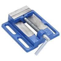 VidaXL Bankschroef voor kolomboormachine 76 mm gietijzer blauw - thumbnail