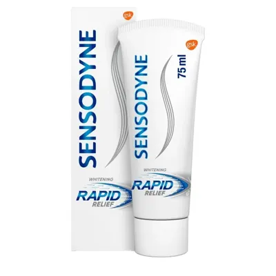 Sensodyne Tandpasta rapid relief whitening 75 Milliliter Sensodyne Tandpasta rapid relief whitening 75 Milliliter