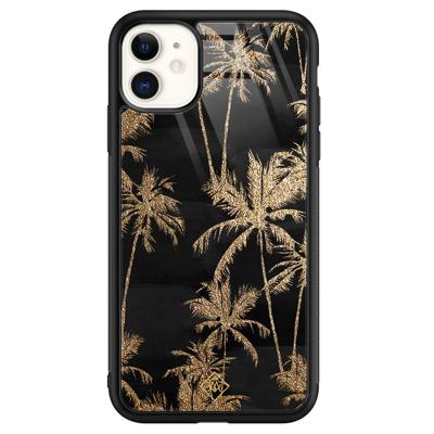 iPhone 11 glazen hardcase - Palmbomen