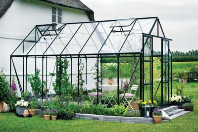 Tuinkas Magnum 148 groen gecoat van veiligheidsglas 3mm - Royal well