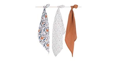 Jollein hydrofiel multidoek small 70x70cm - set van 3 Polar grijs