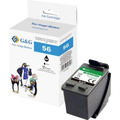 G&G Inktcartridge Compatibel Zwart NH-RC6656BK GP-H56BK