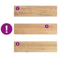 Vensterbanken 2 st onbehandeld 80x20x2 cm massief eikenhout - thumbnail