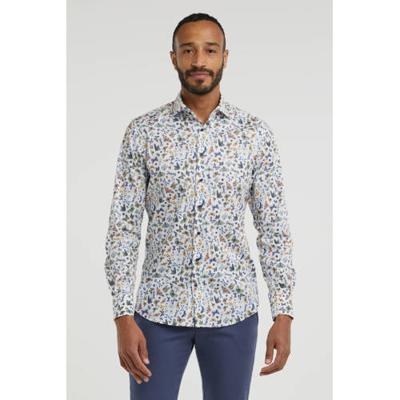 Profuomo Originale Overhemd Cutaway Insecten Print Slim Fit Profuomo Originale Overhemd Cutaway Insecten Print Slim Fit