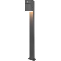 LED Tuinverlichting met Bewegingssensor - Staande Buitenlamp - Trion Avirma - 7W - Warm Wit 3000K - Rechthoek - Mat Antraciet - Aluminium - 100cm - thumbnail